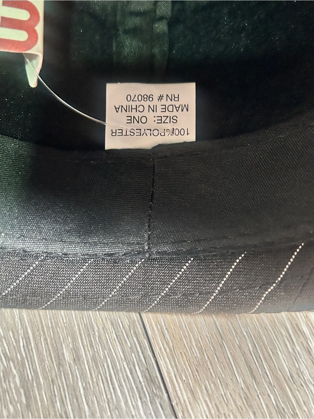 Black Pinstripe Fedora Hat • Classic Gangster Style • Satin Band • One Size